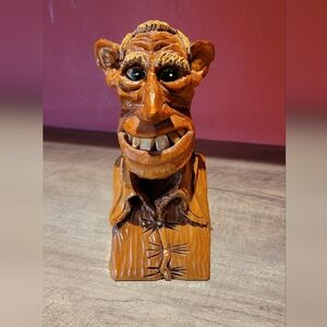 Handcrafted Wooden Sculpture - Brown